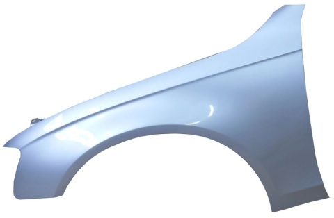 Audi A4 B8 12-15r LIFT lewy błotnik srebrny LZ7G