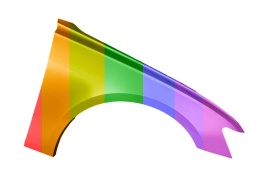 Audi A6 C8 4A 18-25r błotnik prawy ALU Każdy Kolor