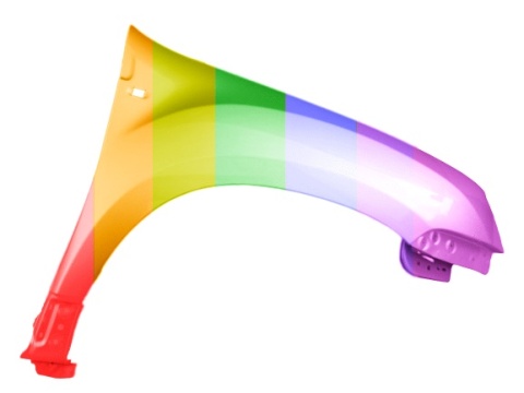 Dacia Duster 1 10-17r błotnik prawy Każdy kolor