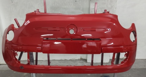 Fiat 500 (312) 07-14r zderzak przedni czerwony 111