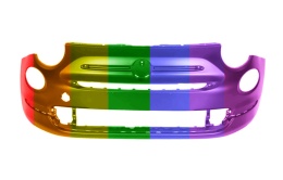 Fiat 500 (312) 15-23r. LOUNGE zderzak przedni Każdy Kolor