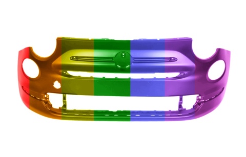 Fiat 500 (312) 15-23r. LOUNGE zderzak przedni Każdy Kolor