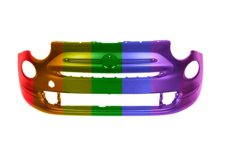 Fiat 500 (312) 15-23r. POP zderzak przedni Każdy Kolor