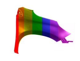 Peugeot 2008 I 13-19r błotnik prawy Każdy kolor