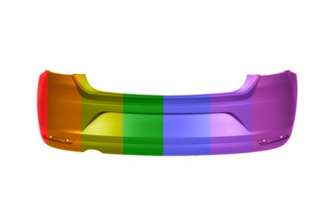 VW Polo 6R 6C 14-17r LIFT zderzak tylny Każdy kolor