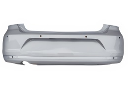 VW Polo 6R 6C 14-17r LIFT zderzak tylny srebrny LA7W