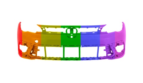 VW Polo VI 6 AW LIFT 21-24r zderzak przedni Każdy kolor