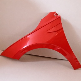 VW Polo VI 6 AW 17-24r. błotnik lewy w kolorze czerwonym LP3G